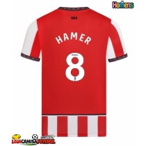 Camisa de Futebol Sheffield United Gustavo Hamer #8 Equipamento Principal 2025-26 Manga Curta